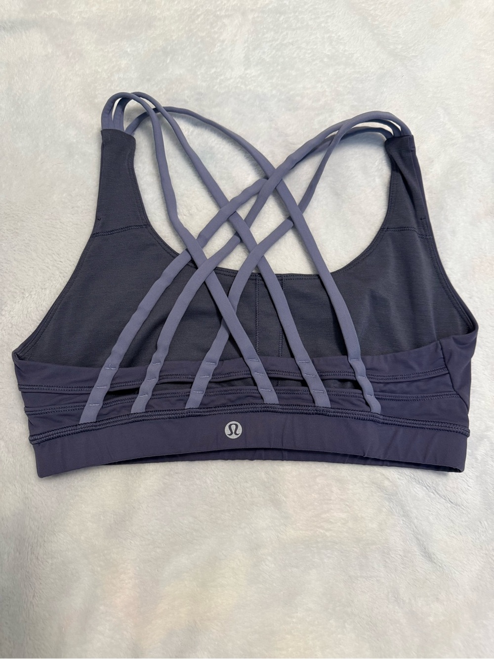 lululemon athletica Strappy Back Sports Bra - lavender/blue